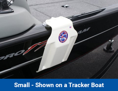 small aluminum boat fender shown on a tracker boat