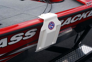 Fender (Bumper) for Small Aluminum Boats shown on Bass Tracker boat